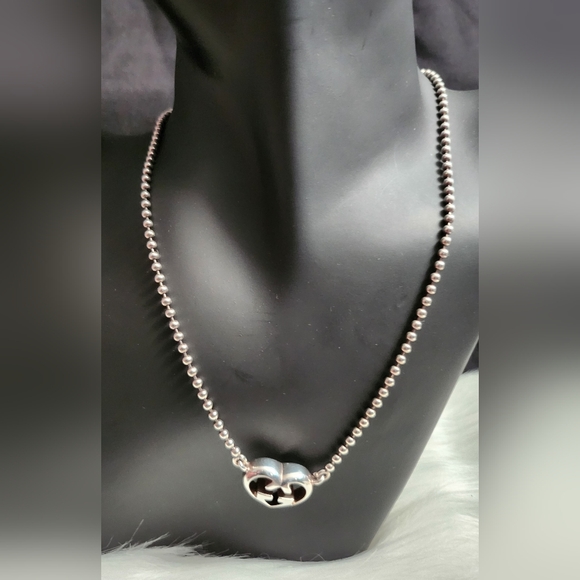 213. EUC Gucci 16" silver 925 choker necklace - Picture 4 of 7